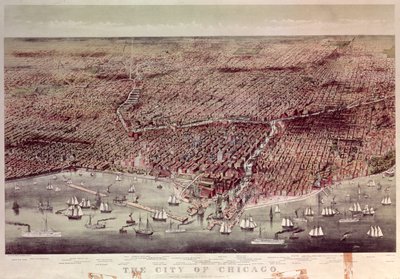 The City of Chicago, Illinois, 1892 by N. and Ives, J.M. Currier